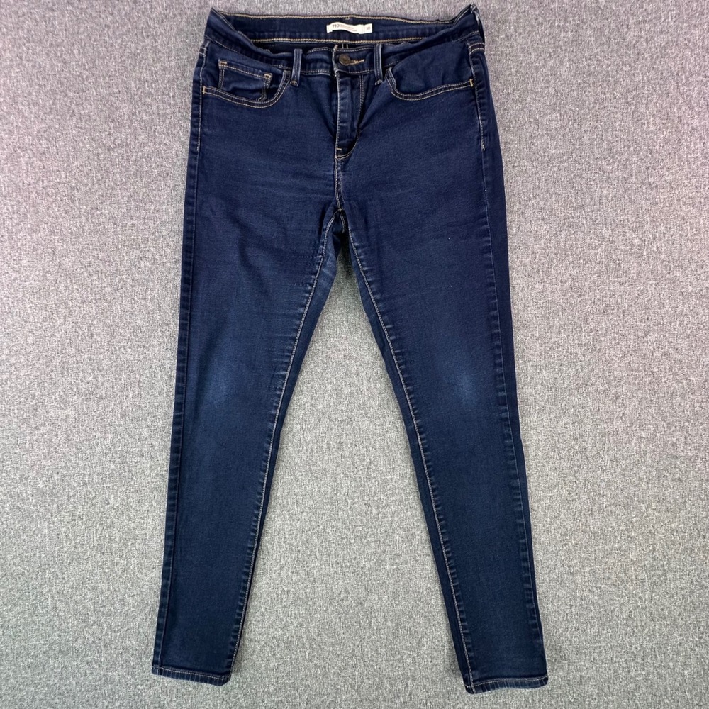 Levi's Jeans Womens 30 710 Super Skinny Blue Dark Wash Stretch Denim 17778-0047